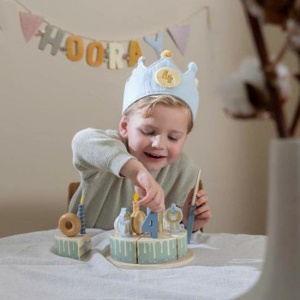 Birthday Crown con numeri azzurri