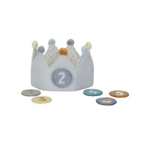 Birthday Crown con numeri azzurri