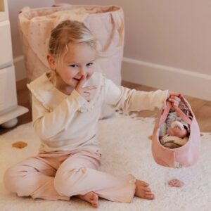 C Little Dutch LD4677ROSA 4 P.JPG Bambola Rosa con cestino morbido