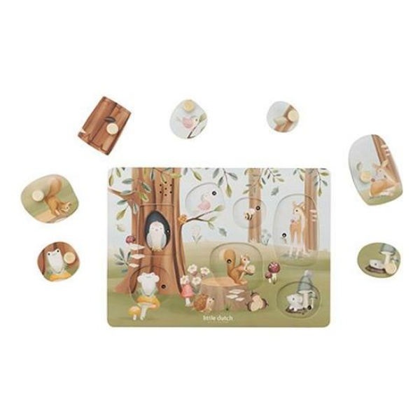 Puzzle sonoro in legno – Forest Friends