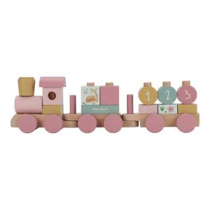 Treno di Blocchi di Legno – Rosa