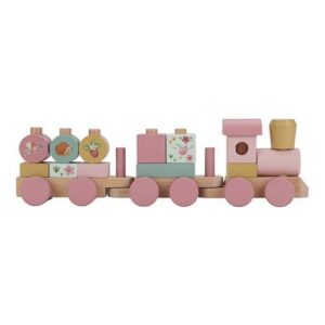 Treno di Blocchi di Legno – Rosa