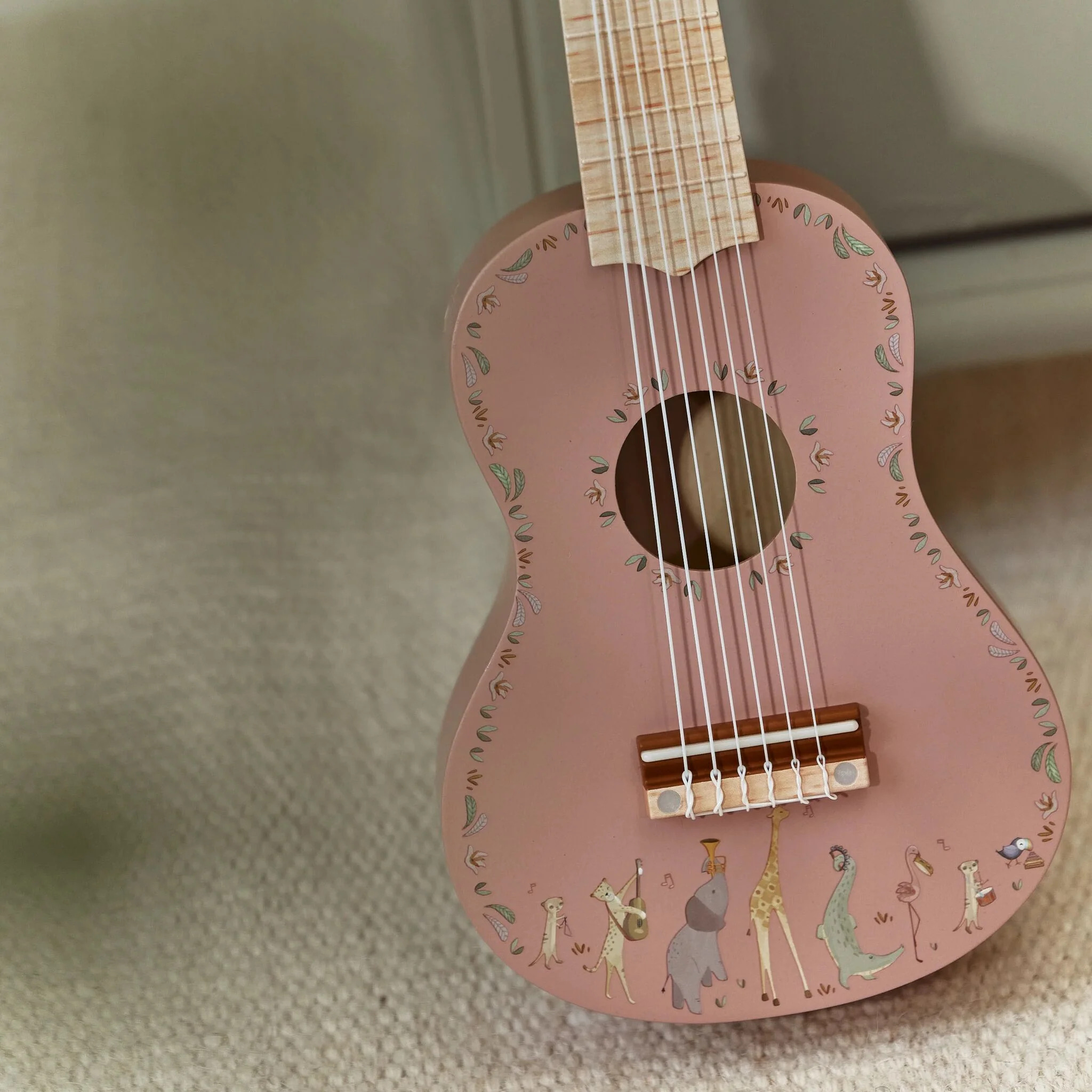 Chitarra in Legno Rosa Safari Friends