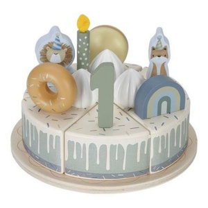 Torta di compleanno in legno Blu