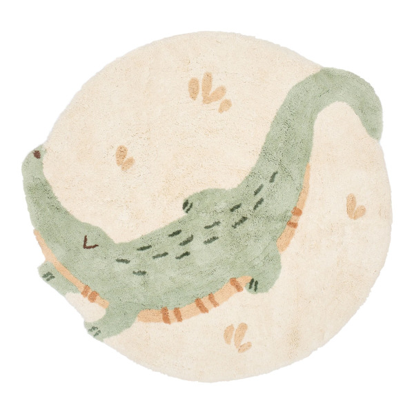 Tappeto Gioco Coccodrillo in Cotone Biologico
