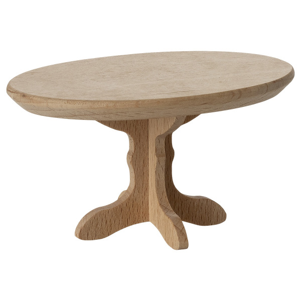 Tavolo ovale in legno per topi