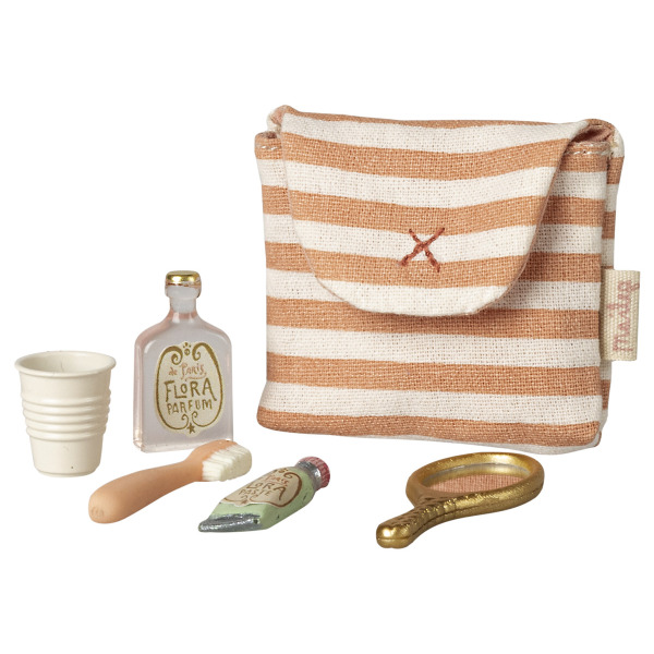 Set accessori bagno con borsa per topi
