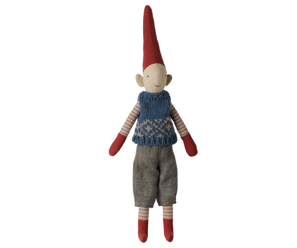 Pixy Boy – Size 1 con Gilet Blu in Maglia