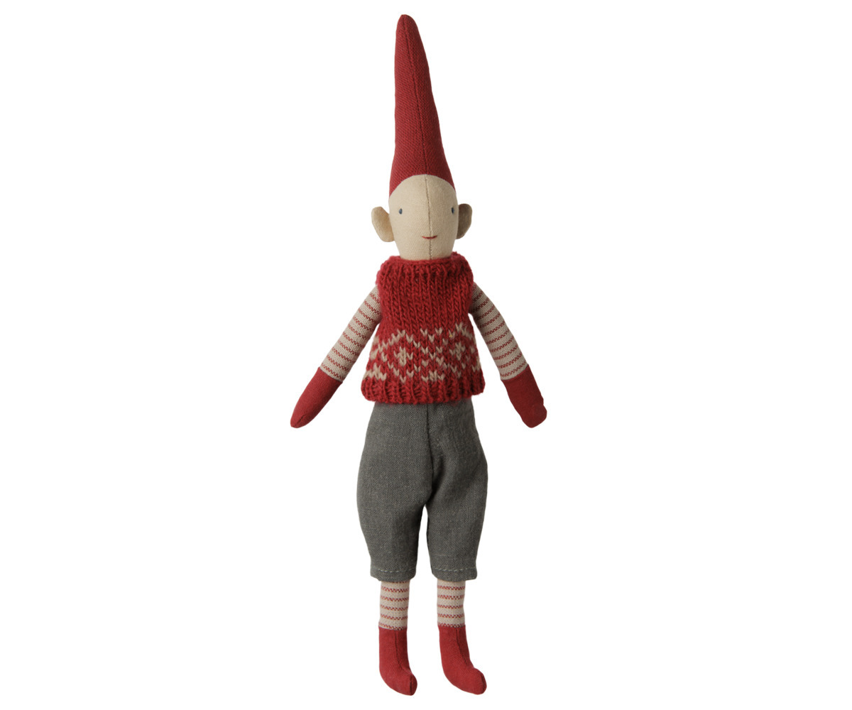 Pixy Boy – Size 1 con Gilet Rosso in Maglia