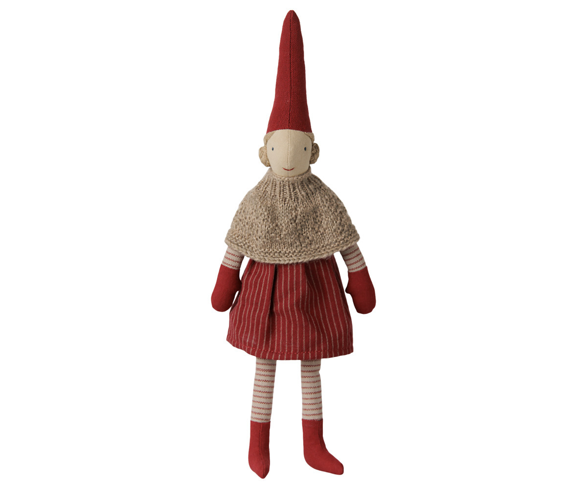 Pixy Girl – Size 2 con Mantella in Maglia e Gonna
