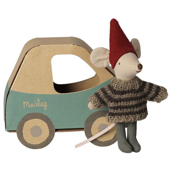 Topolino di Natale Little Brother con Macchinina