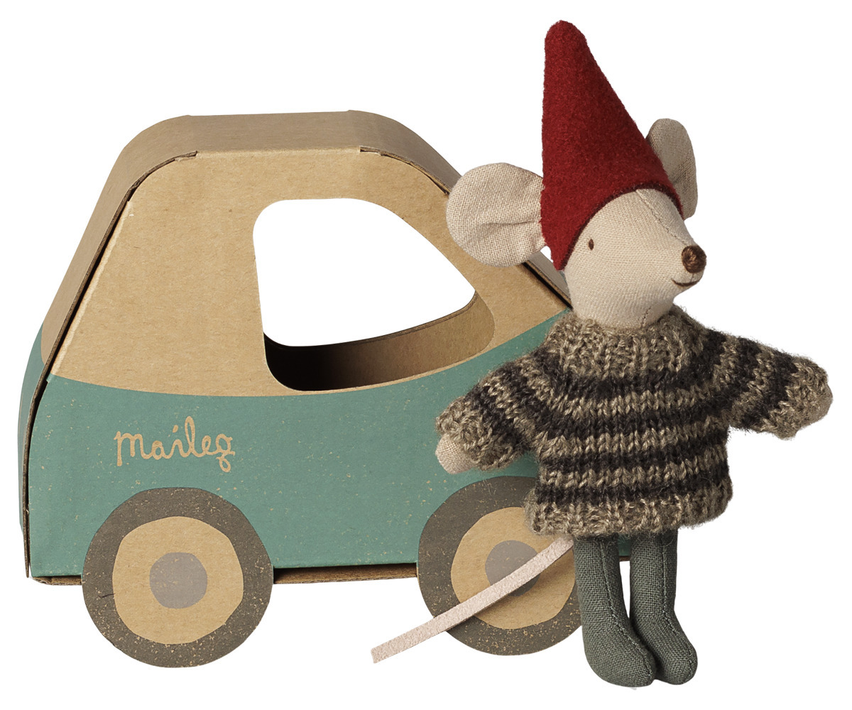 Topolino di Natale Little Brother con Macchinina