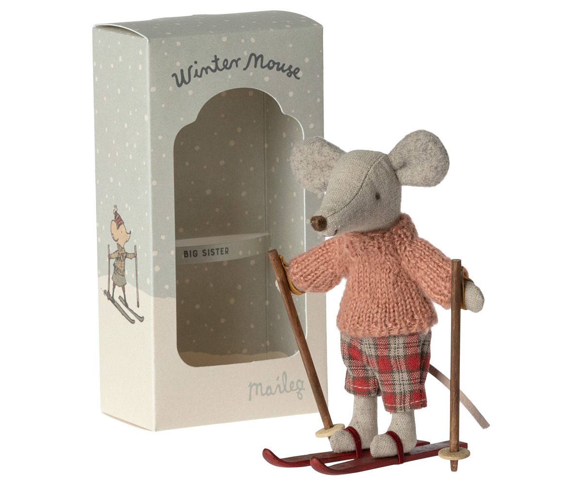 Topolina invernale con set da sci – Big Sister