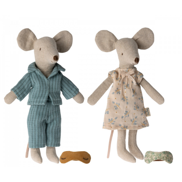 Mamma e Papà topi in scatola dei sigari