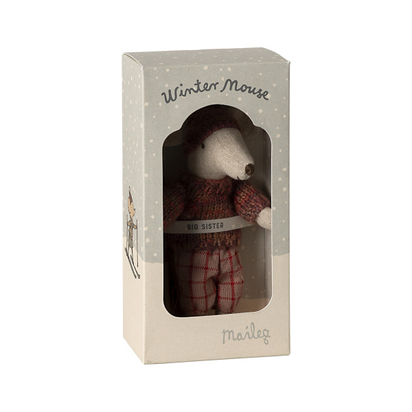 Winter mouse con ski – Big sister