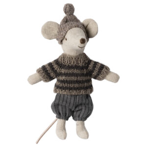 C Maileg 17 421100 1 P.JPG Topolino Maileg invernale con set da sci – Grey