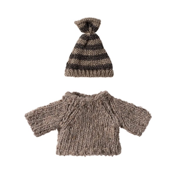 Maglione e cappello lavorati a maglia – Topo  fratello maggiore