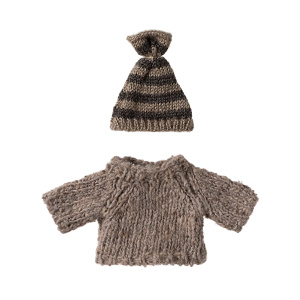 Maglione e cappello lavorati a maglia – Topo  fratello maggiore