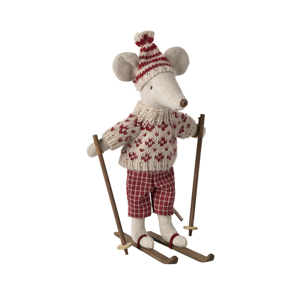 Winter mouse with ski – Mum