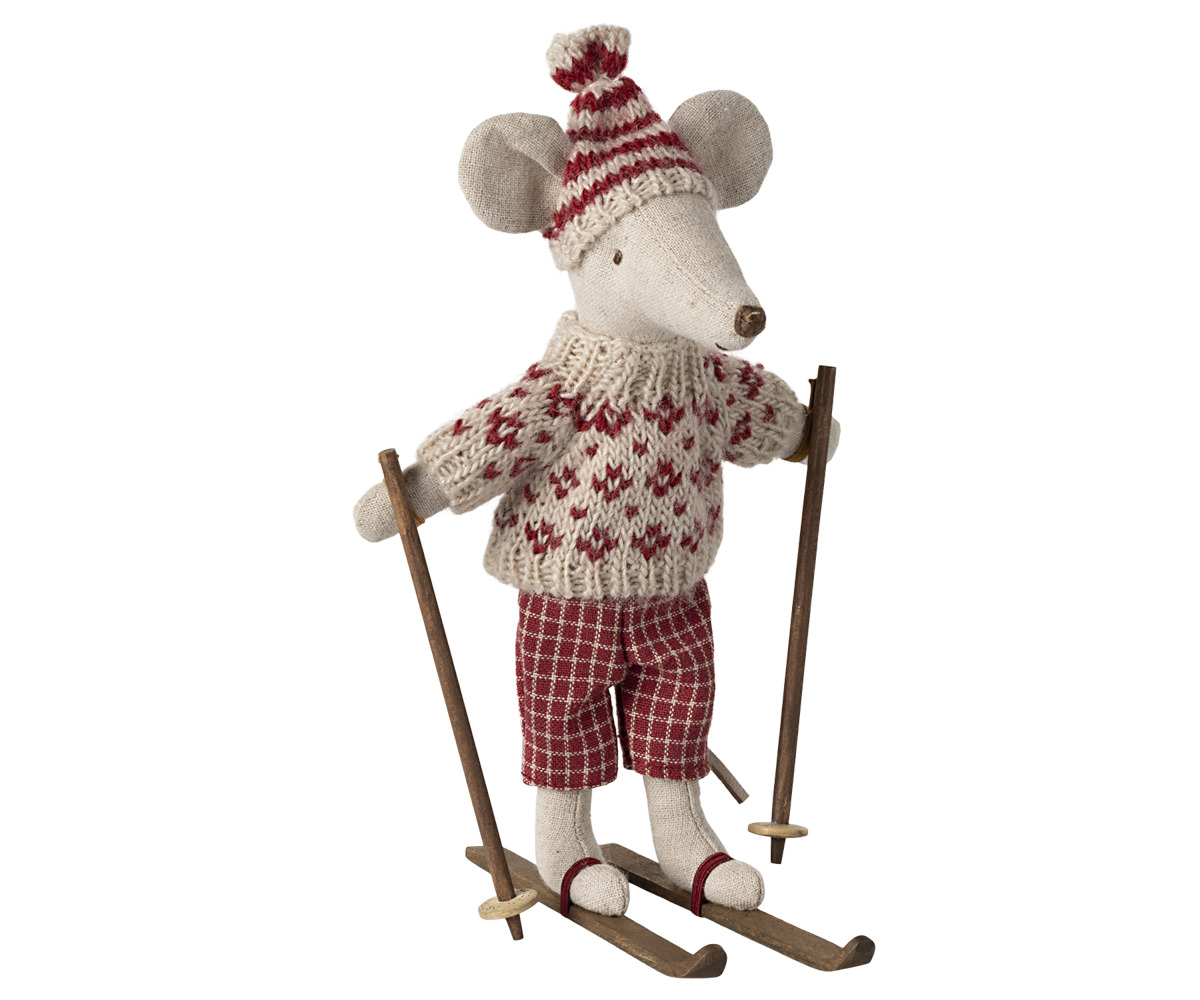 Winter mouse with ski – Mum