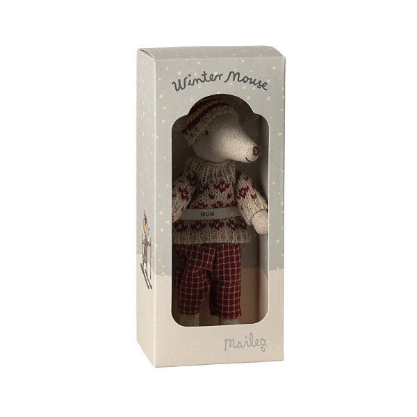 Winter mouse with ski – Mum