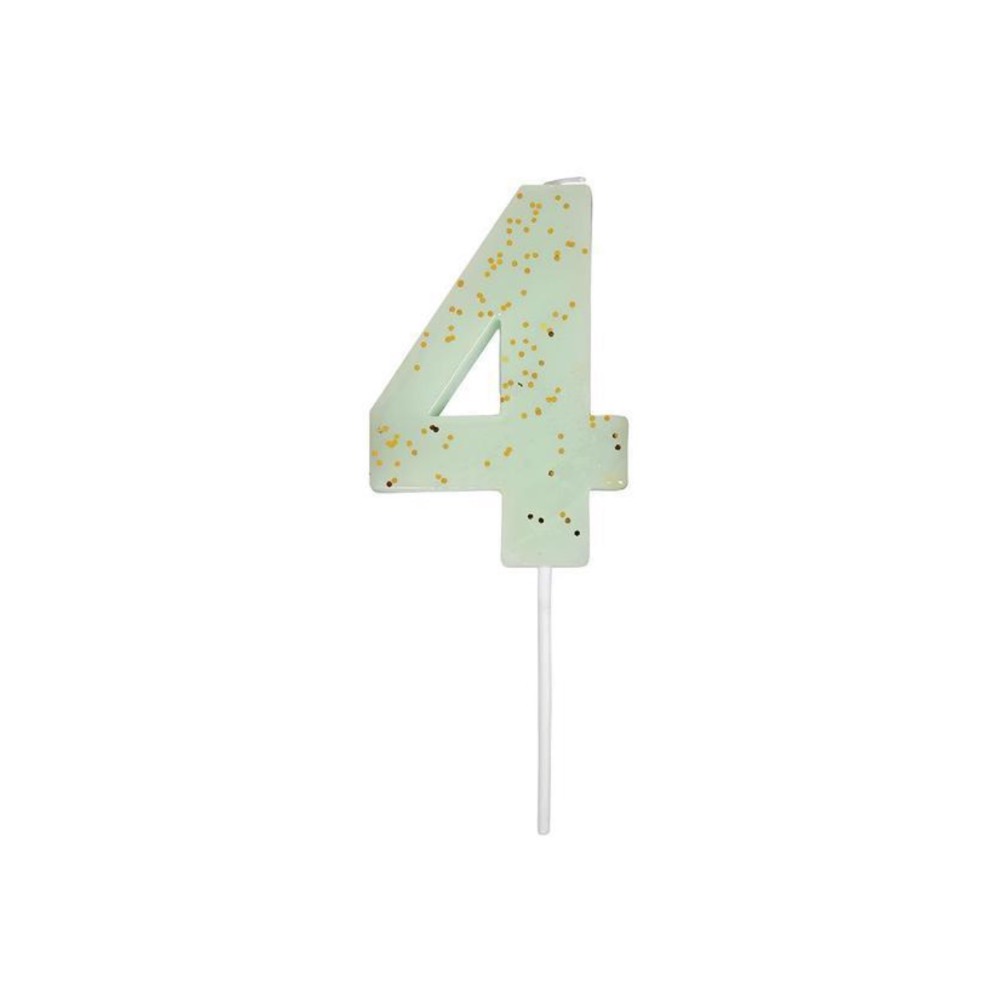 Candela numerata glitterata Quattro