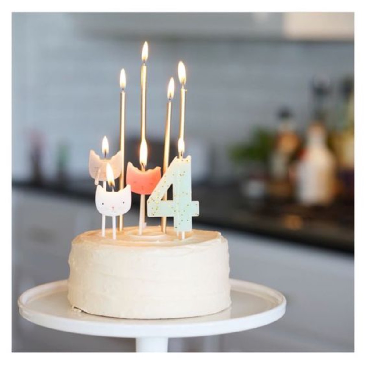 Candela numerata glitterata Quattro