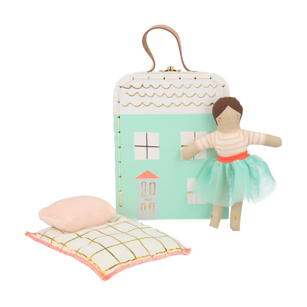 Lila Mini Valigia con Bambola