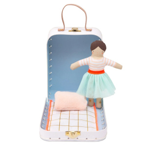 Lila Mini Valigia con Bambola
