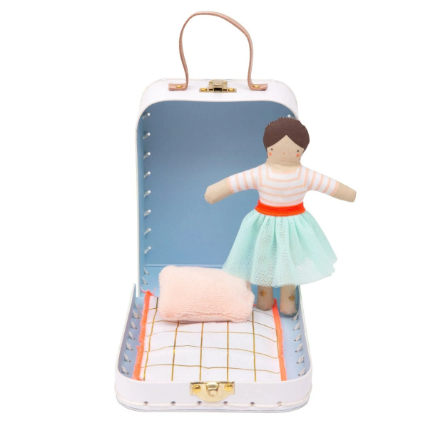 Lila Mini Valigia con Bambola