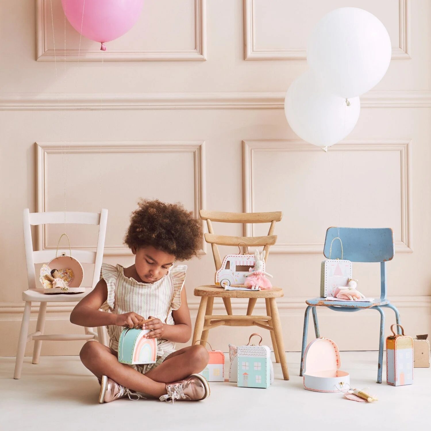 Lila Mini Valigia con Bambola