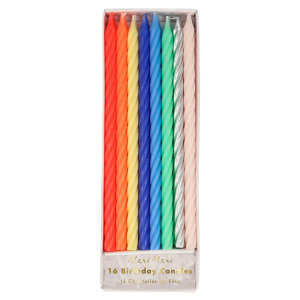 C Meri Meri 201735NEON.JPG Candele Multi Neon Twisted