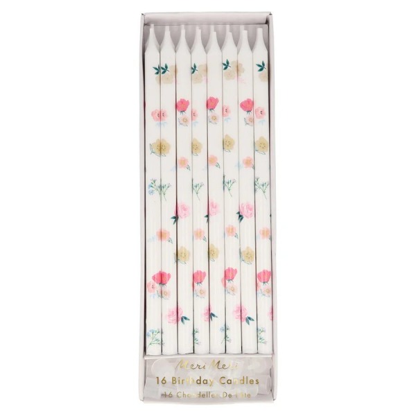 Candele con fiori