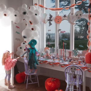 Decorazioni Halloween Honeycomb Pumpkins