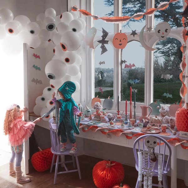 Decorazioni Halloween Honeycomb Pumpkins