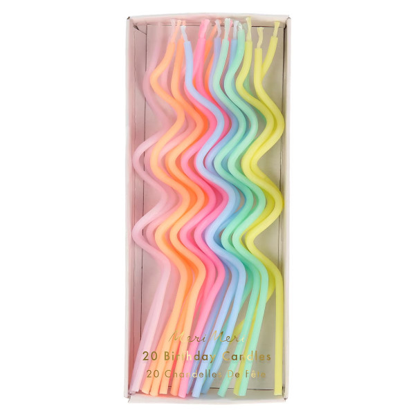 Candele a spirale Pastello