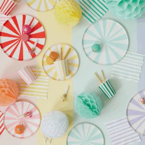 Tovaglioli piccoli a righe gialle