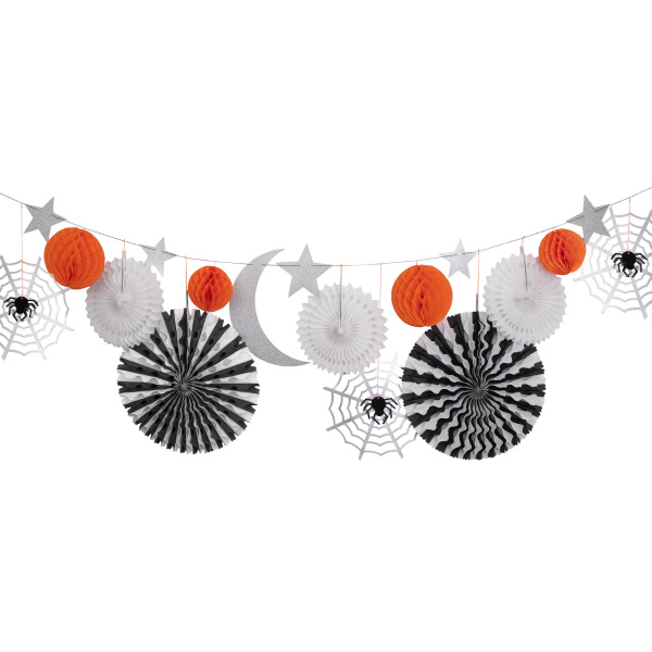 Ghirlanda halloween Honeycomb Shapes
