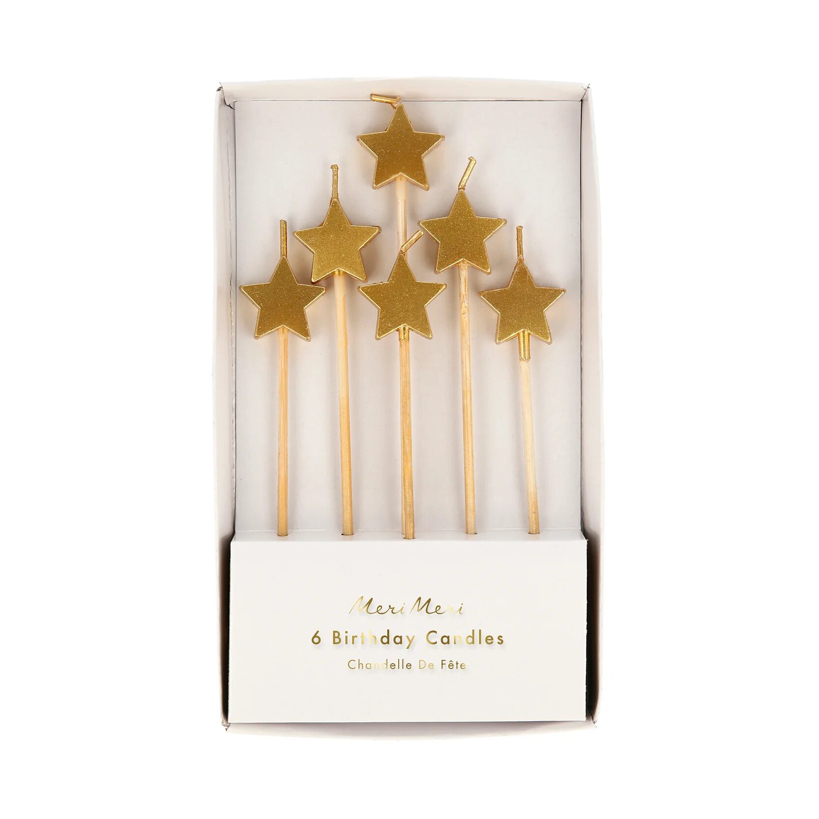 Candele Gold Stars
