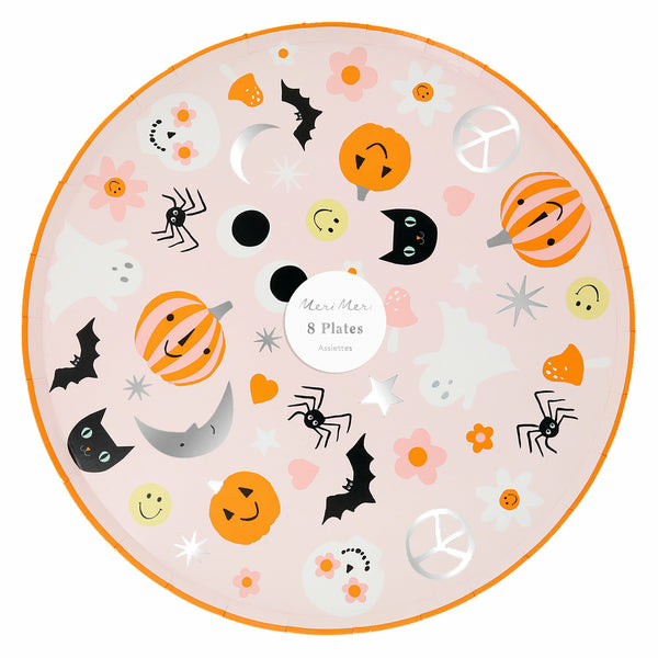 Piatti con icone halloween