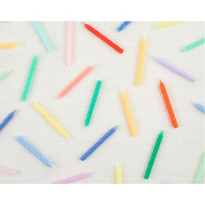 Candele mille colori arcobaleno
