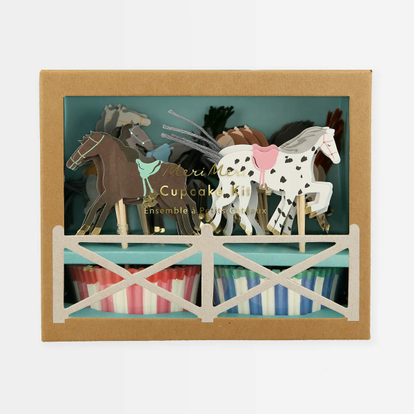 Kit cupcake a forma di cavallo