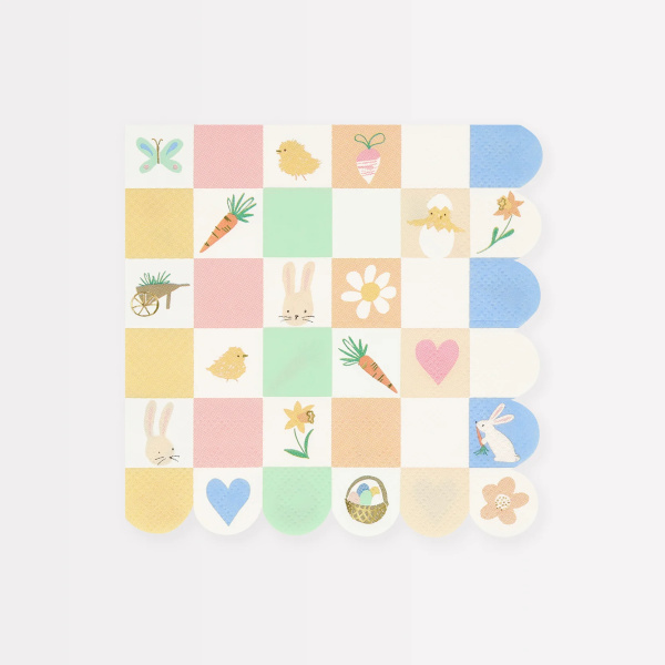 Tovaglioli Easter Icon Checkerboard Large