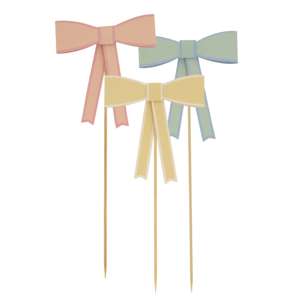 Toppers fiocchi pastello