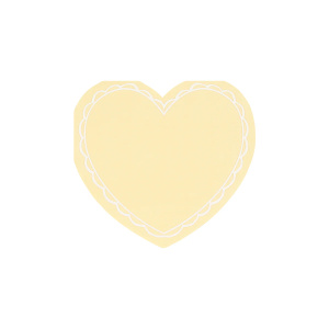 Tovaglioli piccoli cuore pastello