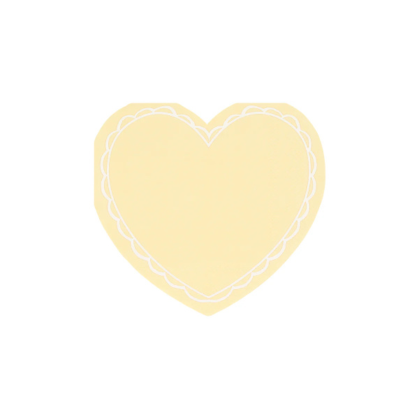 Tovaglioli piccoli cuore pastello
