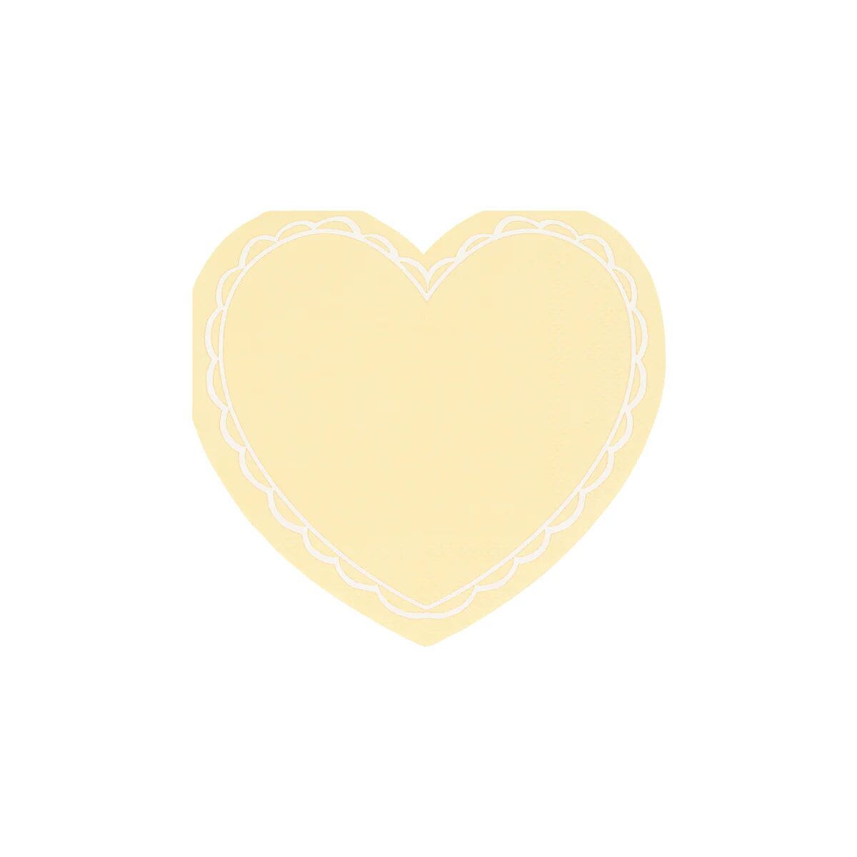 Tovaglioli piccoli cuore pastello