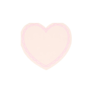 Tovaglioli piccoli cuore pastello