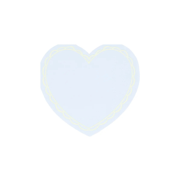 Tovaglioli piccoli cuore pastello