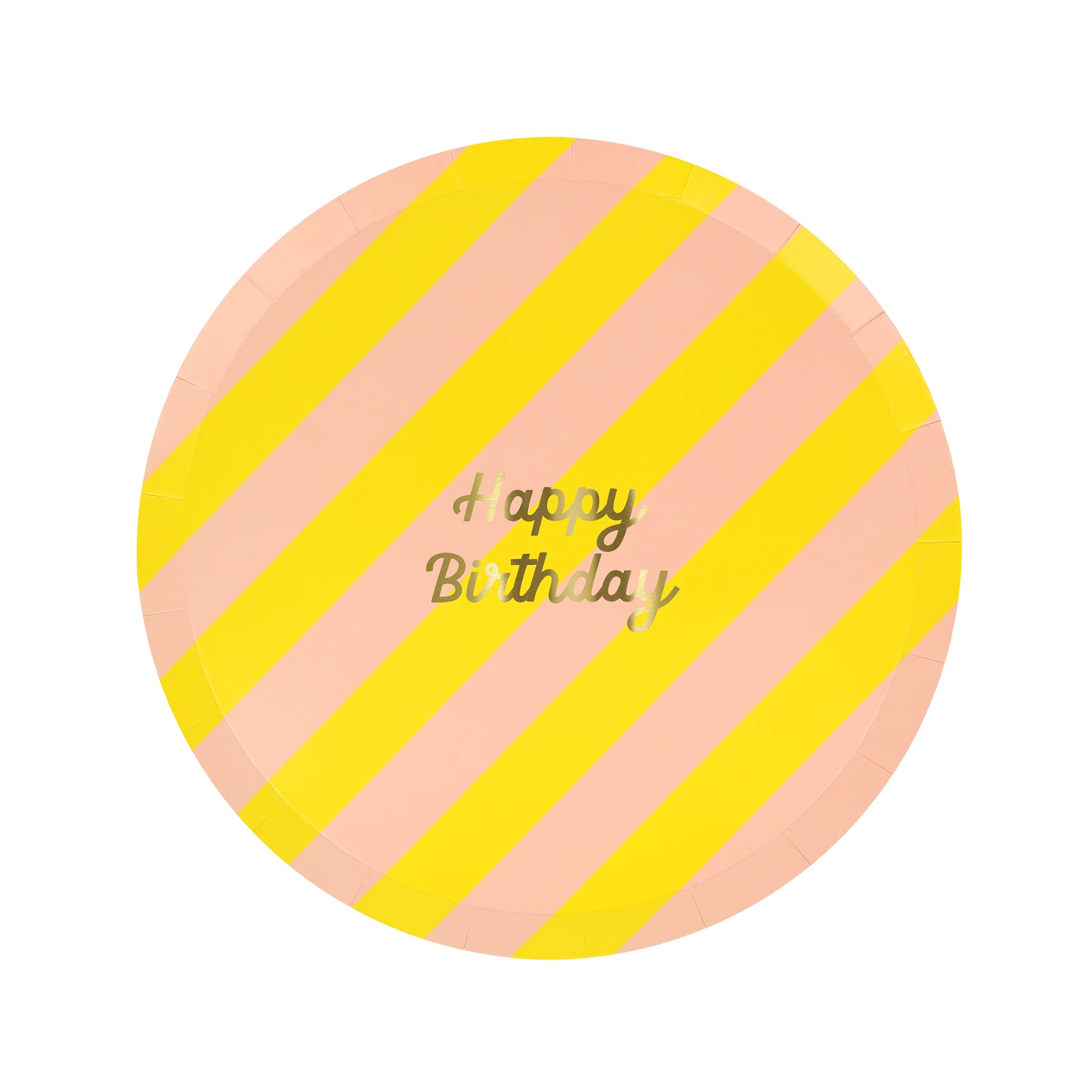 Piatti Buon Compleanno a righe